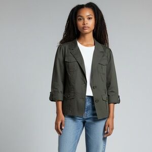 Outback Red (OBR) Women’s Utility Safari Blazer Jacket – Olive Medium